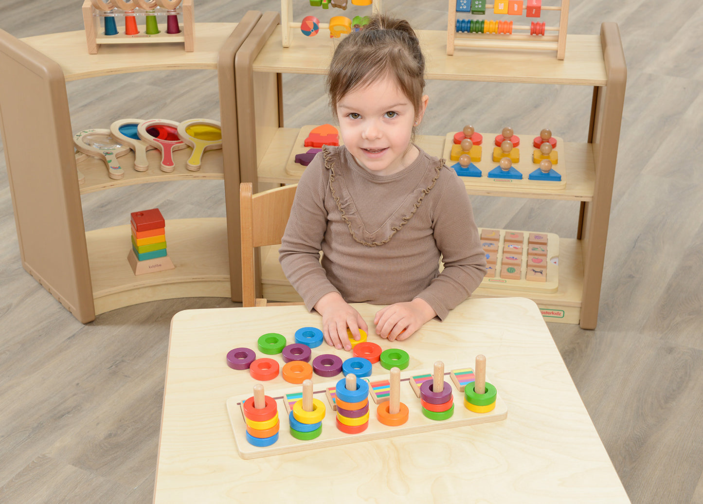 Sequence and Spatial Relationship Learning Ring Stackers