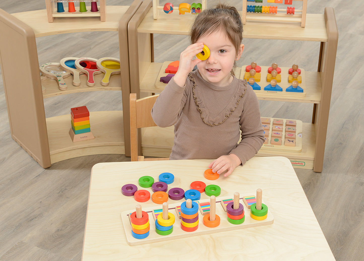 Sequence and Spatial Relationship Learning Ring Stackers