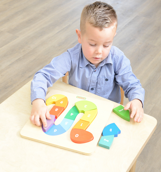 Numbering Snake Puzzle Board