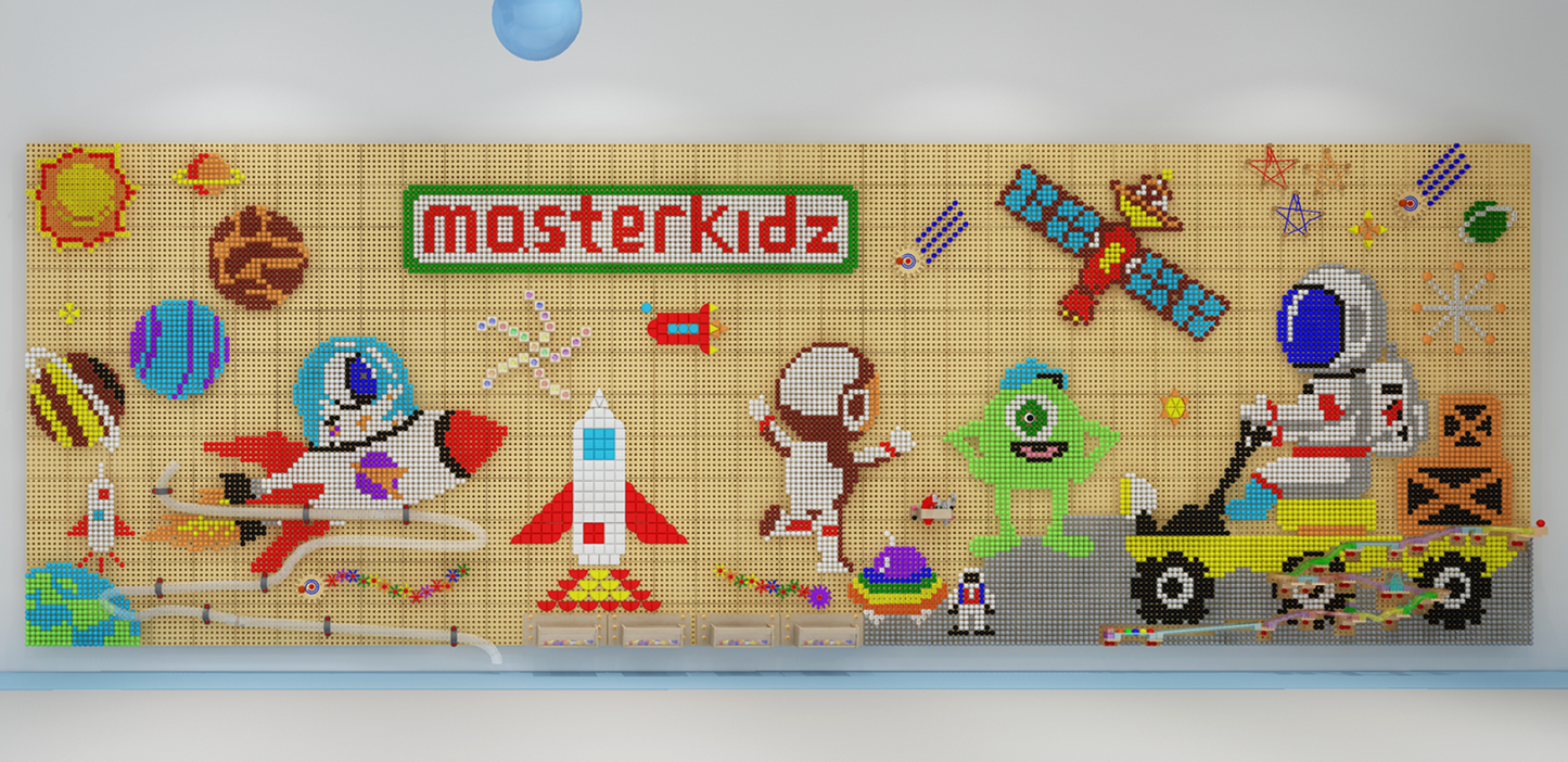 STEM Wall 800L x 1200H (48-piece set) - with FREE Wooden Panels